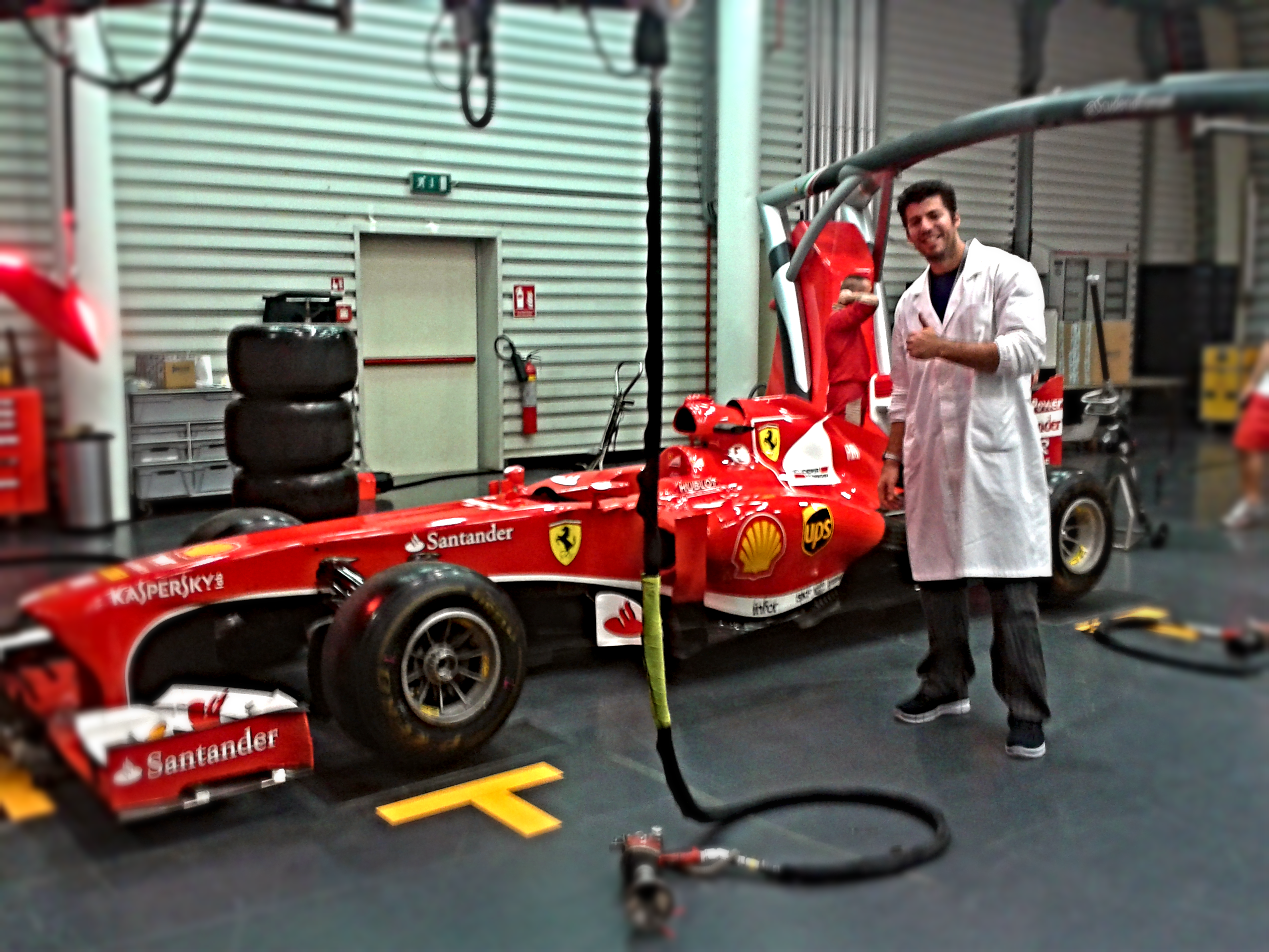Luca Valerio Messa a Maranello